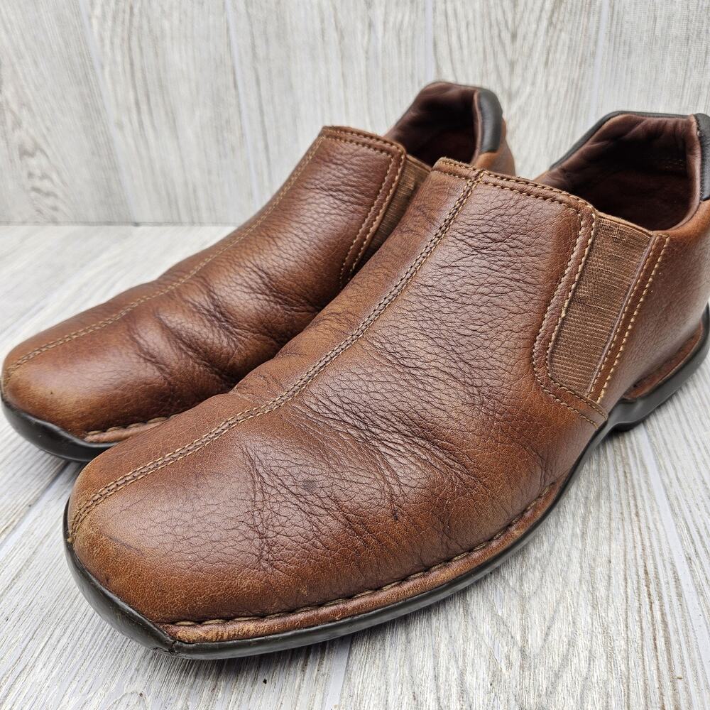 Cole Haan Shoes Mens Size 9 Medium Brown Leather Slip On Loafers Comfort Casual